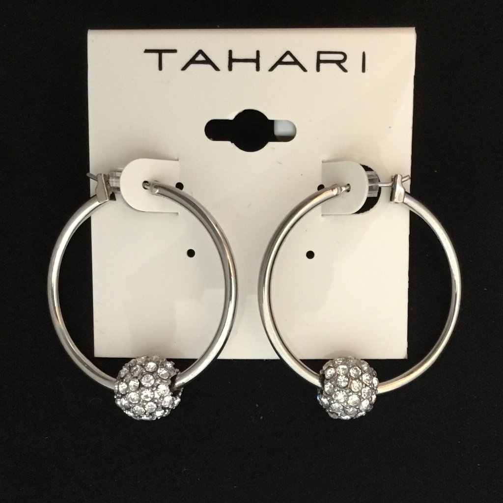 Tahari 2-In-1 Silver Tone Earrings 23$